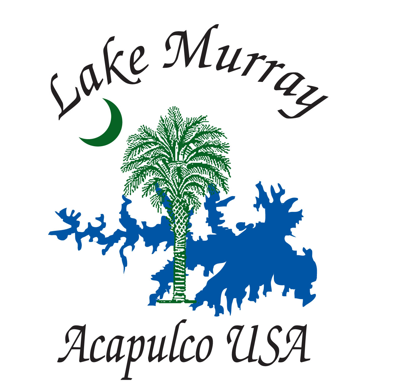 lake murray acapulco USA outlines